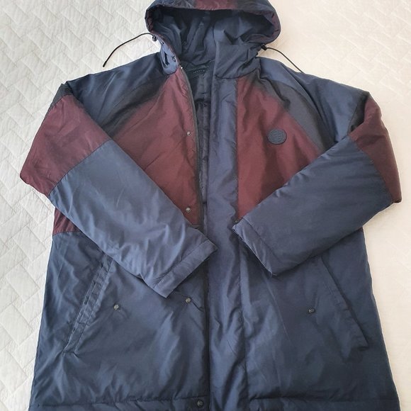 Perry Ellis Colourblock Hooded Parka - Picture 3 of 4